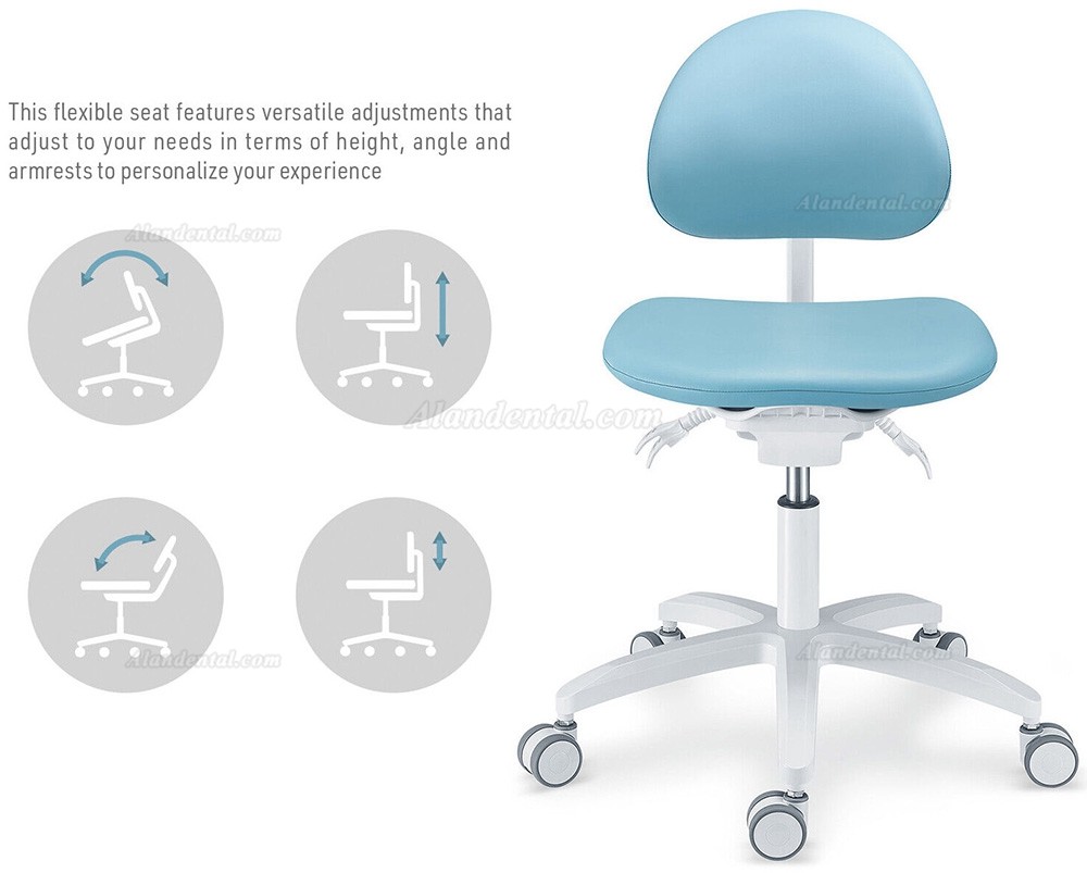 TYTC PLST-064-067 Dental Assisting Chairs Ergonomic Dentist Stool (Adjustable Seat and Backrest Angles)